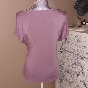 Marlow Tops - Blush Mauve Wrap Around Tie Short Sleeve Top Marlow Tops - Blush Mauve Wrap Around Tie Short Sleeve Top